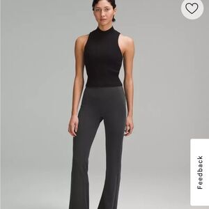 Lululemon Brushed Softstreme Ribbed Zip Flared Pant 32.5"